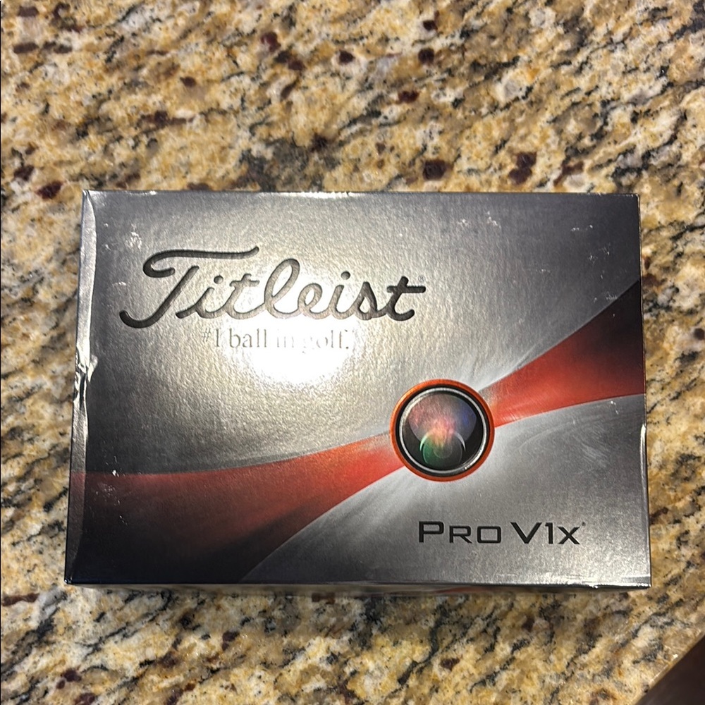 Titleist Pro V1x Golf Balls - Black and Red